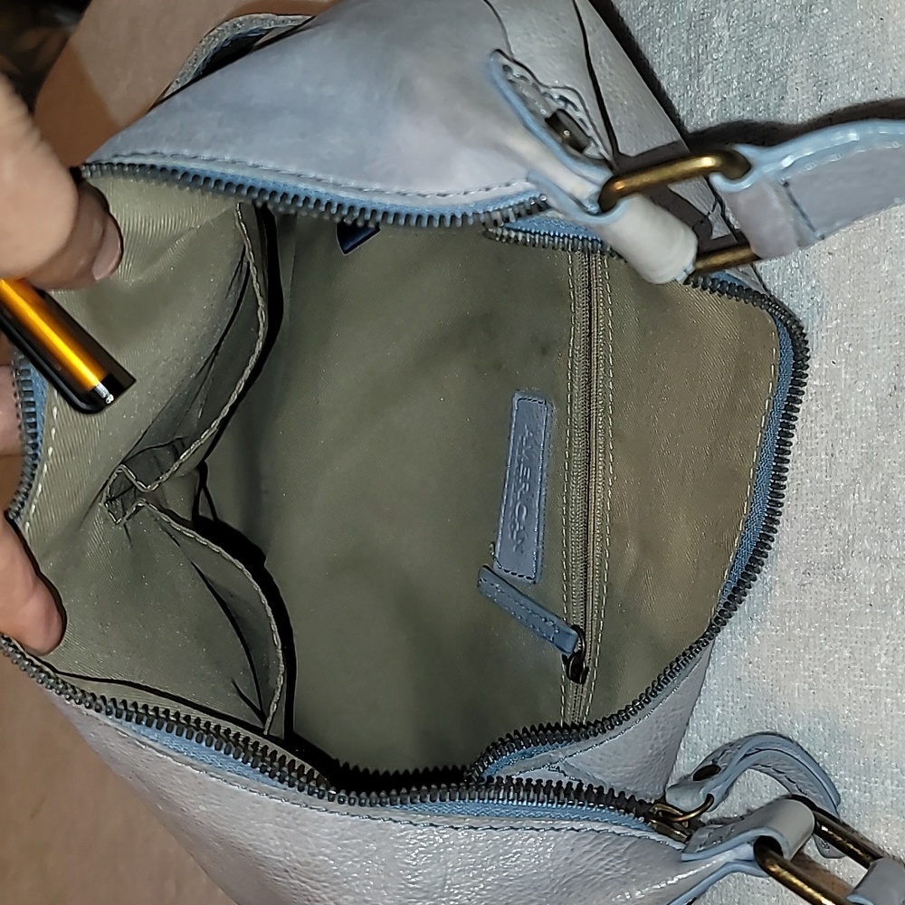 American Leather Co Ombre Shoulder Bag - Picture 4 of 7